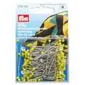 Prym Glaskopfstecknadeln 20 g, Stahl, 0,60 x 43 mm, gelb Glaskopfnadeln, 0,60 x 43mm, 20g, 43 x 0,6mm