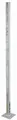 Alberts Universalpfosten Zaunpfosten Zaunsäule zum Aufschrauben Länge 950 mm