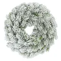 Kunst Tannen Kranz mit Schnee - 30 cm - Weihnachts Tür Tisch Advent Winter Deko
