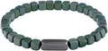 Armband "MODERN SQUARE, 35100059, 35100060, 35100061", mit Hämatit grau-grün + grün