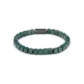 Calvin Klein Herren-Armband 35100059 – Edelstahl mit grünen Steinen, elastisches Design, Detail mit Logo-Gravur, Mediano, Stein, Kein Edelstein