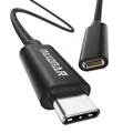 USB C Verlängerungskabel 1m Maxonar USB3.2(10Gbit/s) Typ C Stecker-Buchse Verlängerung 5A Laden und Synchronisieren für MacBook Pro 2022 M2 Pro M1 Max Galaxy S23/S22/S21/Note20 Tab S9 Pixel 8 Schwarz