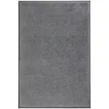 wash+dry Fussmatte Smokey Mount, Dunkelgrau, Textil, Uni, rechteckig, 50x75 cm, Textiles Vertrauen - Oeko-Tex®, Reach, Made in EU, für Fußbodenheizung geeignet, rutschhemmend, Teppiche & Böden, Fuß & Stufenmatten, Fußmatten und Schmutzfangmatten