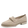 Tamaris Damen Slipper, Frauen Slipper, Mokassins,TOUCHit-Fußbett,Freizeitschuhe,modisch,wortmann,sportlich,feminin,Lifestyle,rot,Taupe,42 EU