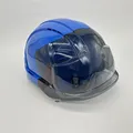 JSP Evo® VISTAlensTM Schutzhelm mit integrierter Schutzbrille Blau/Rauch (AMB170