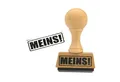 FTWdesign Stempel Meins! Holzstempel
