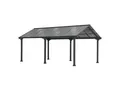 Sunjoy Stahl Carport EIGER - 367cm x 610cm, grau