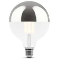 2er Set SINO Gluehbirne LED verspiegelt E27 warmweiss Globe XL Filament Design