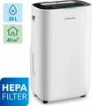 TROTEC Luftentfeuchter und Luftreiniger TTK 70 HEPA (Plus)|HEPA Filtration für Räume bis 45 m² / 110 m³ | Entfeuchtungsleistung max. 20 l / 24 h