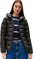 Tommy Jeans Damen Tjw Slim Hood Prnt Down Jckt Ext Dw0dw21617 Pufferjacke, Black (Black), S EU