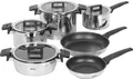 WOLL NCSET002, Schwarz, Edelstahl, Edelstahl, Schwarz, 10 Stück(e)