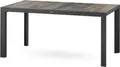 Siena Garden Silva Dining Tisch 160x90 cm – Aluminium (matt anthrazit) & Keramikplatte (washed grey)
