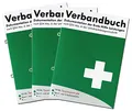 3er Pack Verbandbuch Erste Hilfe - Heraustrennbare Seiten nach DSGVO Verbandsbuch DIN A 5 nach § 24 Abs. 6 der Unfallverhütungsvorschrift