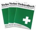 3er Pack Verbandbuch Erste Hilfe - Abreißbare Seiten nach -DSGVO- DIN A5