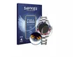 Savvies Displayschutzfolie Fullscreen Schutzfolie für Rolex GMT-Master II, 4 Stück, Displayschutz Folie Fullcover Klar Transparent