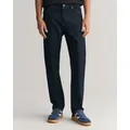 Regular-fit-Jeans GANT "REGULAR GANT JEANS", Herren, Gr. 31, Länge 32, blau (dunkelblau), Denim/Jeans, Obermaterial: 97% Baumwolle, 2% Polyester, 1% Elasthan, casual, regular fit, Jeans