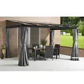 Sojag Terrassenüberdachung St. Barthelemy 10x14, anthrazit, 296 x 424 x 240 cm (L x B x H), Aluminium