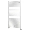 Schulte Badheizkörper Turbo Design-Heizkörper, 113x60 cm, Anschluss unten, Weiß, 600 Watt, Handtuchwärmer weiß 60 cm x 113.5 cm x 8.4 cm