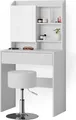 Schminktisch Vicco Laura Weiß 70 cm mit Hocker, Model 38281