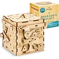 INSCAPE Pharaoh´s Secret - Rätselbox Holz - Puzzle Box - Escape Room Spiel Erwachsene und Kinder - Knobelspiele für Erwachsene - 3D Holzpuzzle - Cluebox - Denkspiele