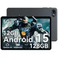 TABWEE T80 Tablet 10 Zoll, Android 16, 128GB ROM, 1280 x 800 HD, 6000mAh Akku, 5MP Kamera, 5G WiFi, Bluetooth , Gemini AI Tablet - Grau