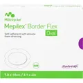 Mepilex Border Flex Schaumverb.haft.7,8x10 cm oval 5 St