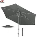 Doppler Alu Kurbelschirm Expert auto tilt 320 Knicker höhenverstellbar Anthrazit