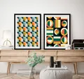 queence Bild Noel, Abstrakt, Figuren, Gemälde, Kunst, Modern (1 St), HD Premium Poster-Druck inkl. Holzrahmen