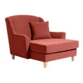 Max Winzer | Judith | Big-Sessel inkl. 1x Zierkissen 55x55cm | terracotta | Velo