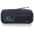 Globaltronics BTR 100 Digitalradio (DAB) (Digitalradio (DAB), Schutzart: IPX6 (Schutz gegen starkes Strahlwasser) schwarz