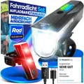 NEXTCOVER Fahrradlicht Set mit LightSense Sensor & 11h Akkulaufzeit USB