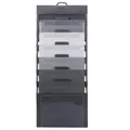 Kaskadierender Wand-Organizer 6 Taschen Briefgröße grau/neutrale Taschen 92061