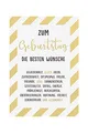 Geburtstagskarte Black & Gold Textkarte 11,6 x 16,6 cm