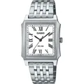 Casio MTP-B190D-7BVEF Herren-Armbanduhr Edelstahl/Weiß - Weiß