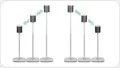 Flexson FLXS1AFS Ständer Paar variabel für Sonos PLAY:1  (weiss)