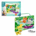 Ravensburger Play+ Magnetisches Holz-Fühl-Puzzle: Dschungel Kinderpuzzle Spiel