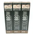 3 x MAYBELLINE TATTOO BROW WATERPROOF GEL 09 AUBURN