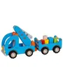Goki Wooden Tow Truck with Trailer