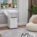 HOMCOM Mobile Klimaanlage 3-in-1 Entfeuchter 7K BTU 24h Timer Fernbedienung ABS