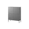Selsey Highboard  Bemmi , schwarz , Maße (cm): B: 100 H: 122