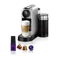 Nespresso Krups XN761B Citiz&Milk Kaffeekapselmaschine | automatischen Standby-Modus | 1260W | Wassertankkapazität: 1L | Pumpendruck: 19 Bar | silber