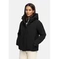 Marikoo Winterjacke Yeminaa warm für den Winter - hinten länger geschnitten schwarz XL (42)