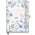 Wochen-Notiz-Timer Classic 2026/2027 / 17 Monate / A5 / Fine Style / Häfft-Verla