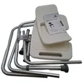 Mobiclinic®, Duschstuhl mit Rückenlehne, Höhenverstellbar, Marisma, U-Form Sitz,