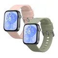 kwmobile 2x Sportarmband kompatibel mit Huawei Watch Fit 3 Armband - Fitnesstracker Band Set aus TPU Silikon
