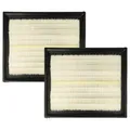 vhbw Filterset 2x Staubsaugerfilter kompatibel mit Lidl Parkside PPWD 30 A1 Staubsauger - Hauptfilter