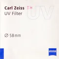 Zeiss T* UV Filter 58mm - Vom Fachhändler