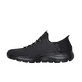 Skechers Herren Summits Key Pace Turnschuhe, Black Mesh, 48.5 EU