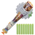 Nerf Zombie Strikeout Dart Blaster, 8 Nerf Elite Darts, Foam Blade, Pull Back Pr