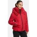 Marikoo Winterjacke Ninikaa kurze Winterjacke mit extra hohem Windschutzkragen rot L (40)